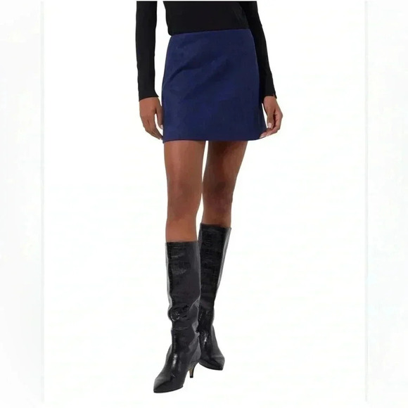 French Connection Patty Faux Suede Miniskirt sz 10 - Picture 8 of 8